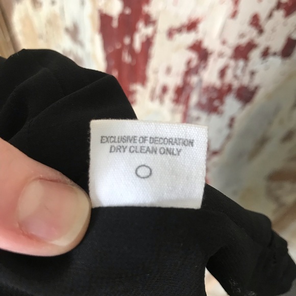 Naked Zebra Black T-Back dressy top, size Large - Picture 10 of 12